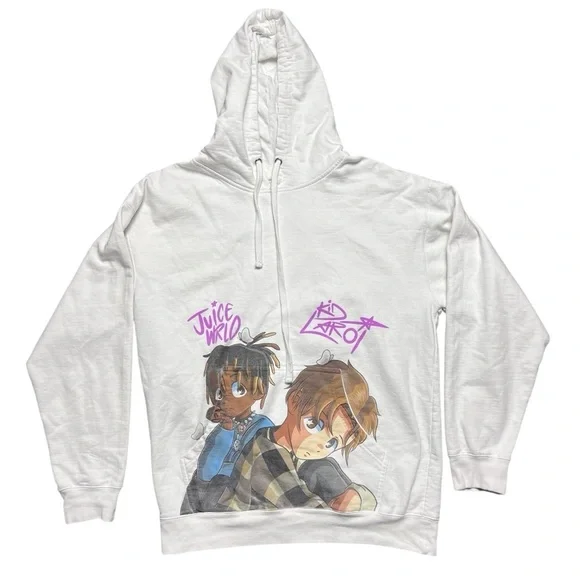 999 Club Juice WRLD X The Kid Laroi Remind Me Of You Butterfly Hoodie Large - Picture 1 of 6